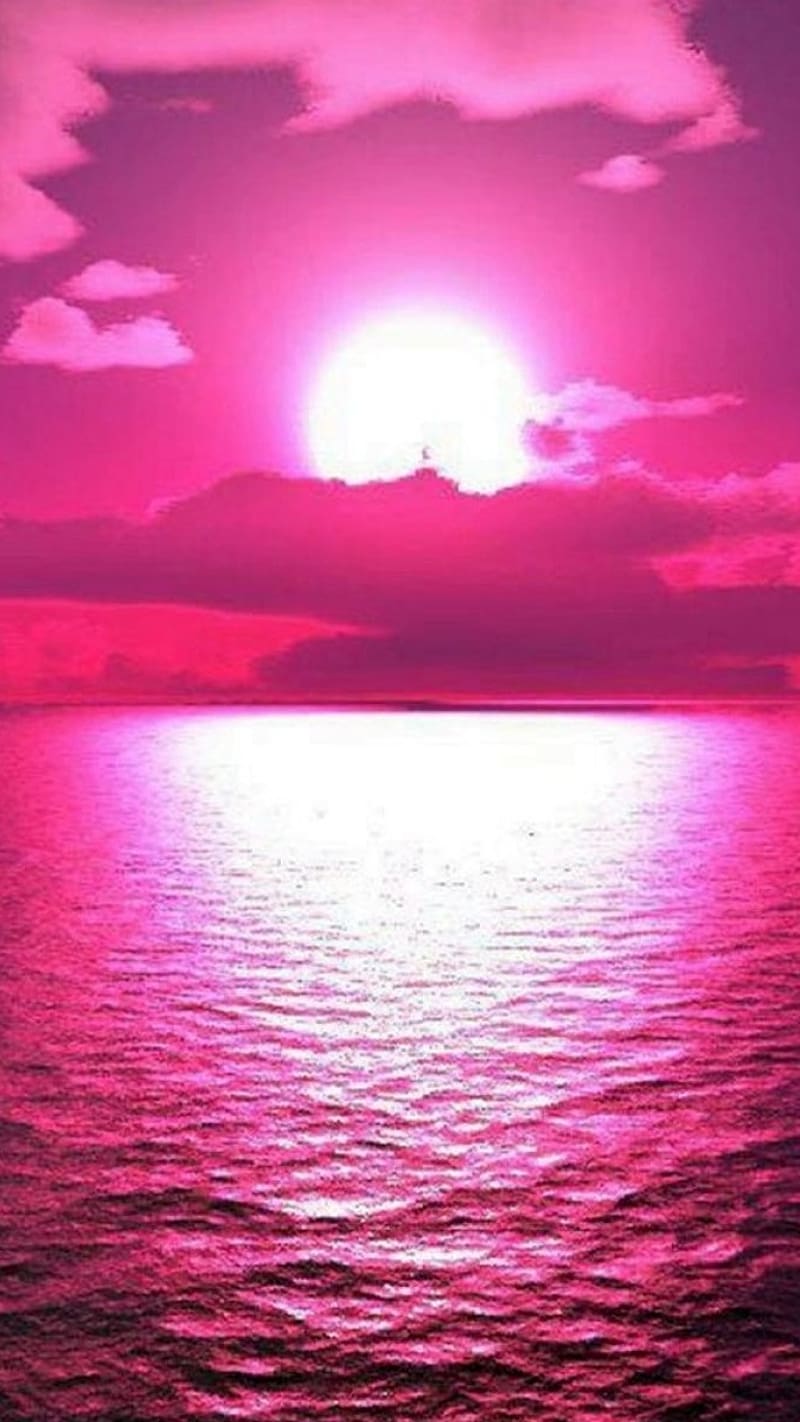 Pink Colour Ocean, pink colour, ocean, HD phone wallpaper | Peakpx