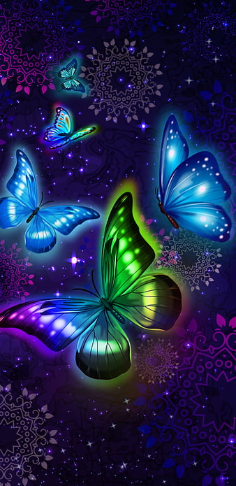 Butterflies, abstract, fantastic, HD wallpaper | Peakpx