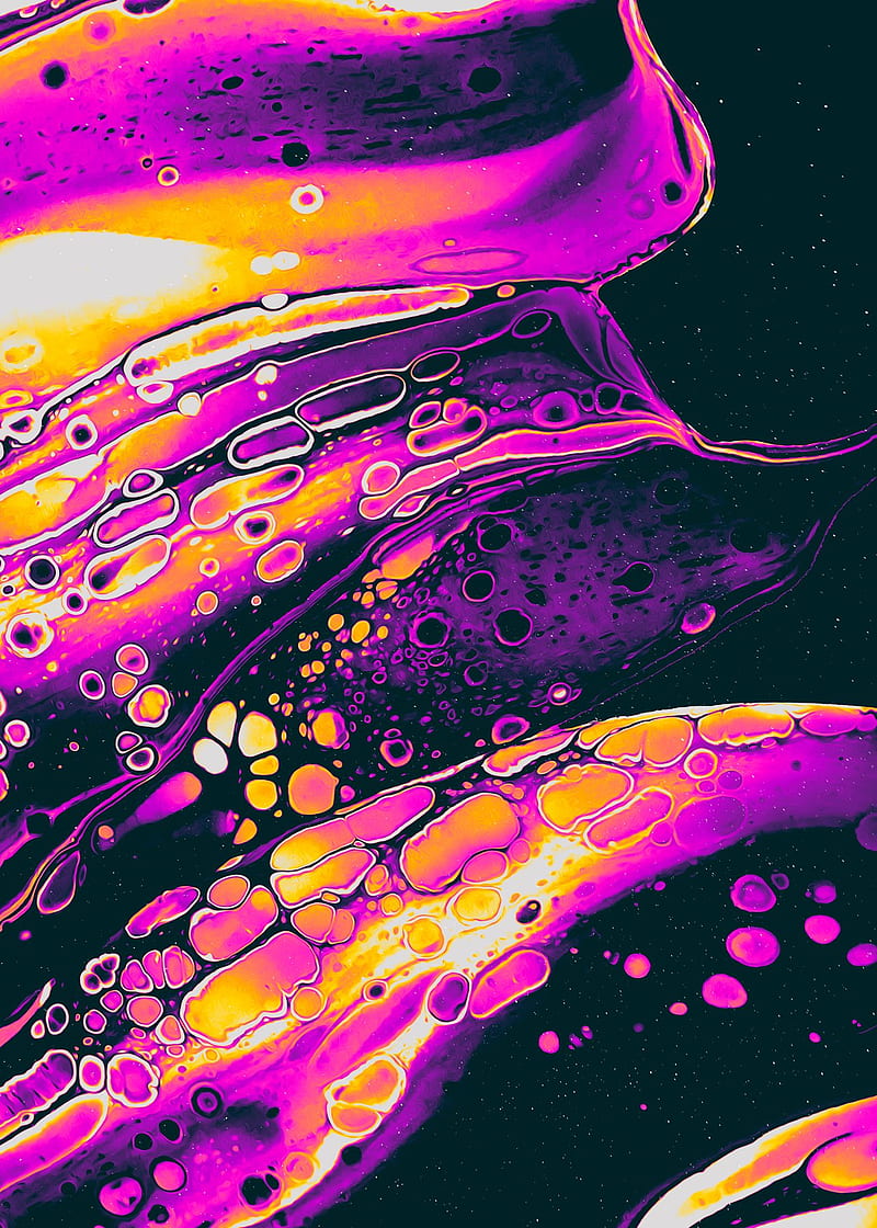abstract, trippy, psicodelia, LSD, purple, HD phone wallpaper