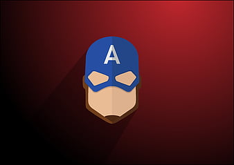 Captain America Minimalist, captain-america, superheroes, minimalist, minimalism, HD wallpaper