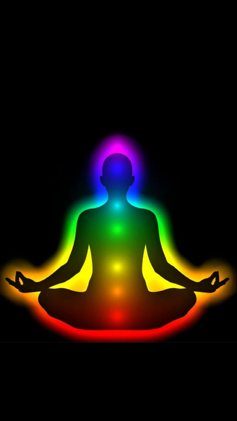 Chakra Colors, calm, meditation, spiritual, yoga, HD phone wallpaper
