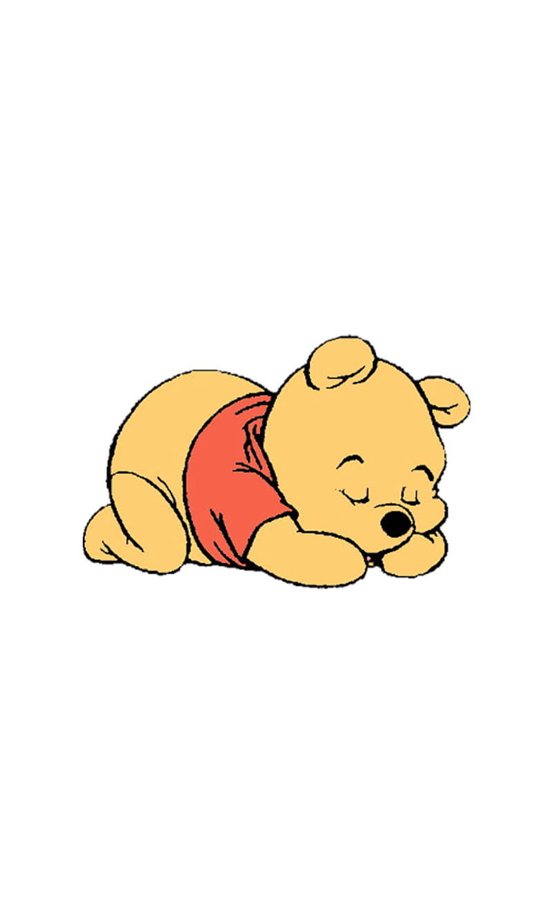 Pooh, sleeping, HD phone wallpaper