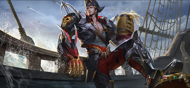 Pirate, fantasy, man, chan xing, HD wallpaper | Peakpx