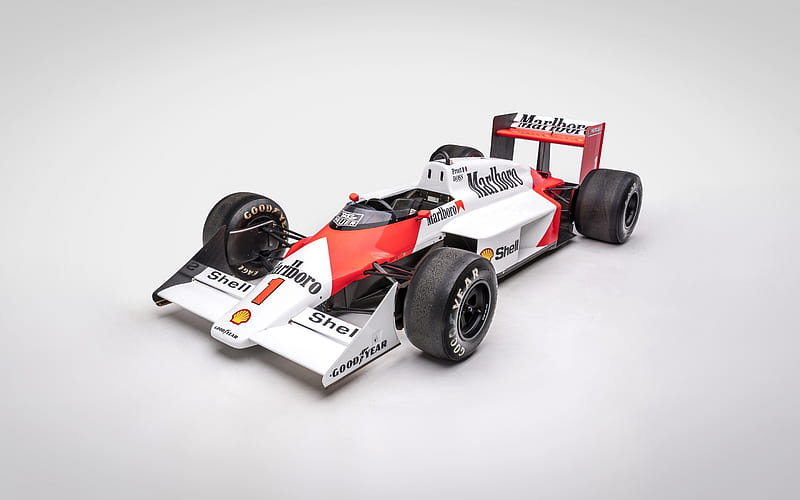McLaren MP43, Formula One, racing car, F1, Formula 1 retro racing cars, 1987 Formula One World Championship, TAG-Porsche, McLaren, HD wallpaper