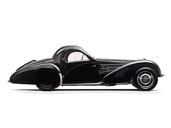 Bugatti, Bugatti Type 57S Coupe, Black Car, Car, Coupé, Grand Tourer ...