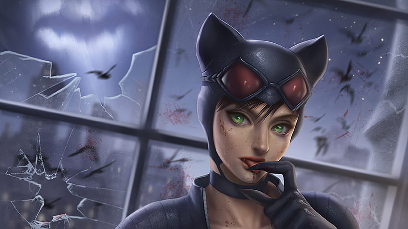 Catwoman Pretty, catwoman, superheroes, artwork, artstation, HD wallpaper