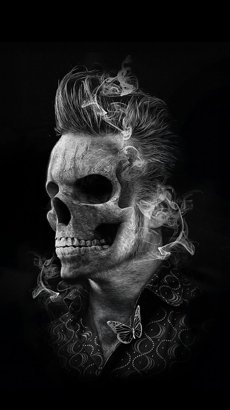 Rocker Skull fsdf, HD phone wallpaper