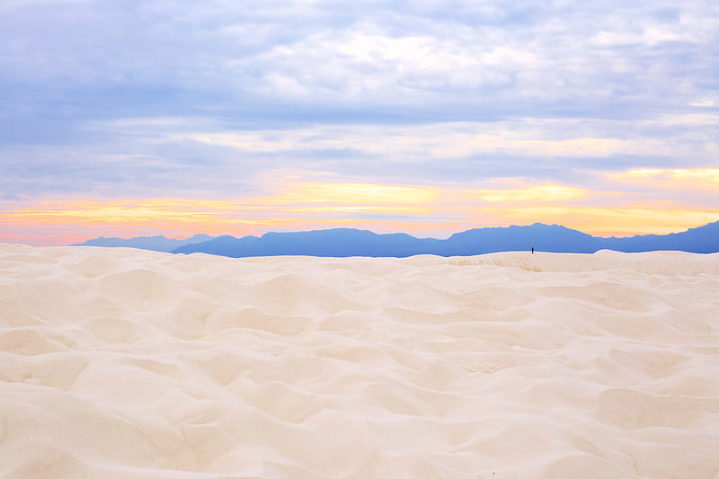 Sunset In White Sands National Monument , sunset, sand, nature, HD wallpaper