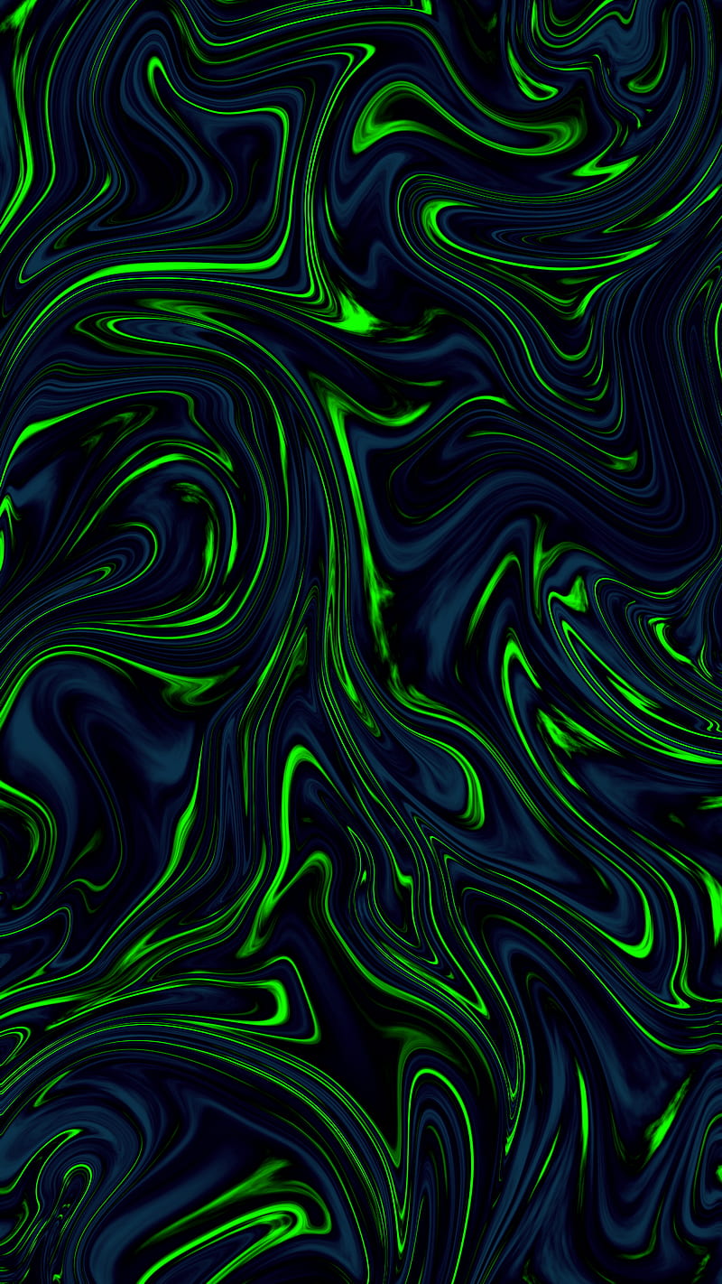 Abstract green liquid, abstract, black, dark, desenho, glow, green, light,  liquid, HD phone wallpaper | Peakpx