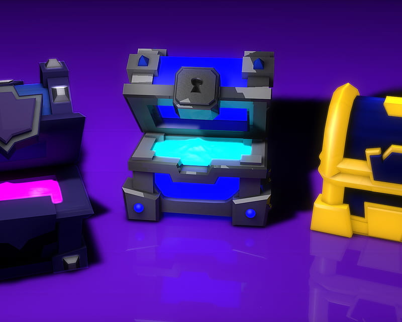 clash royale 3d, chest, chests, cofre, leged, power, videogame, HD wallpaper