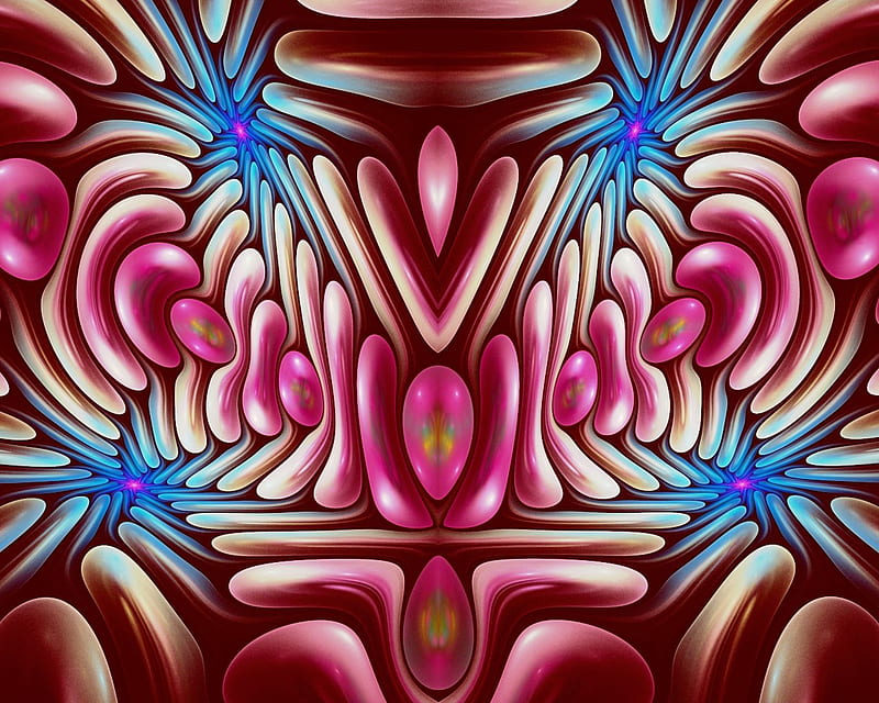 Sphereeye Variation 4, flame, apophysis, fractal, colorfull, render, blue, HD wallpaper