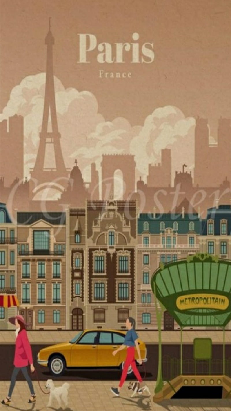 Paris France, brochure, france, invitation, paris, travel, vacation, HD phone wallpaper