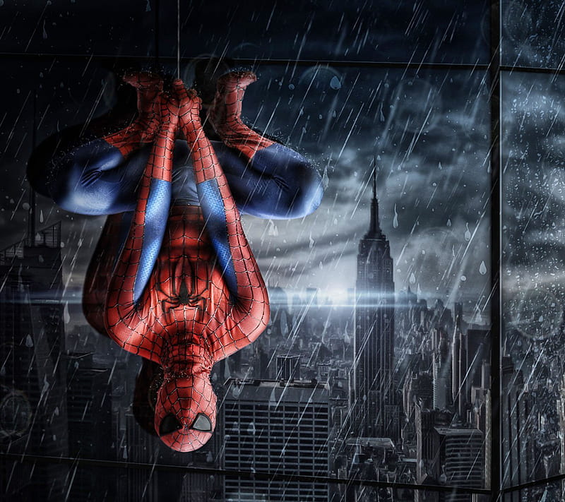 Wet costume, game, spider-man, HD wallpaper