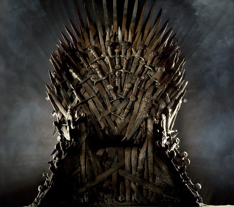 Game of thrones, black, dark, iron, kings, series, throne, HD wallpaper