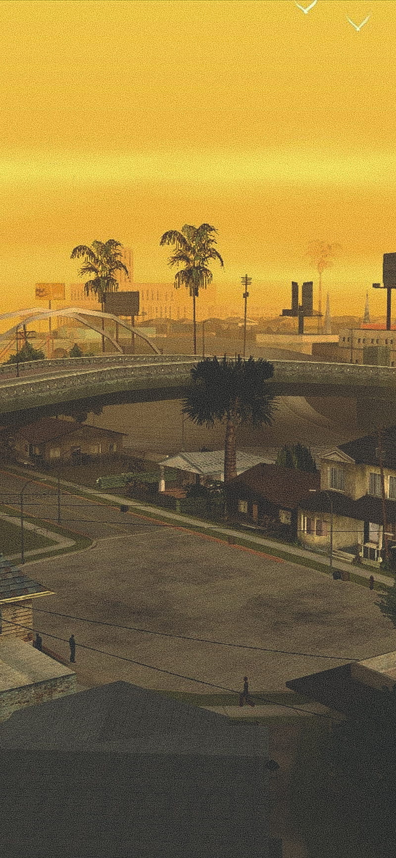 Gta SA HOOD, skyline, HD phone wallpaper