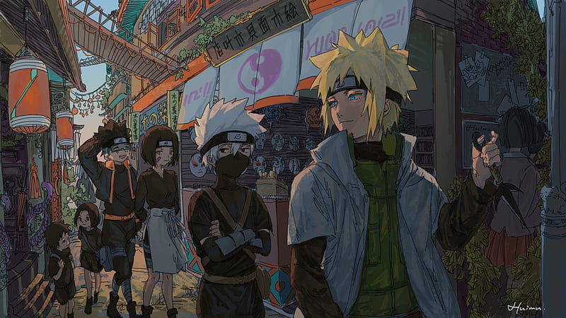 Naruto, Boy, Kakashi Hatake, Naruto Uzumaki, HD wallpaper