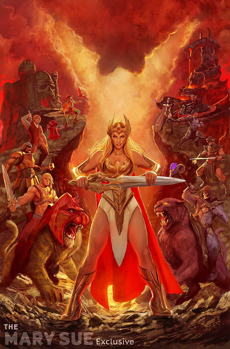 She-Ra, warrior, princess, cartoon, He-Man, HD phone wallpaper