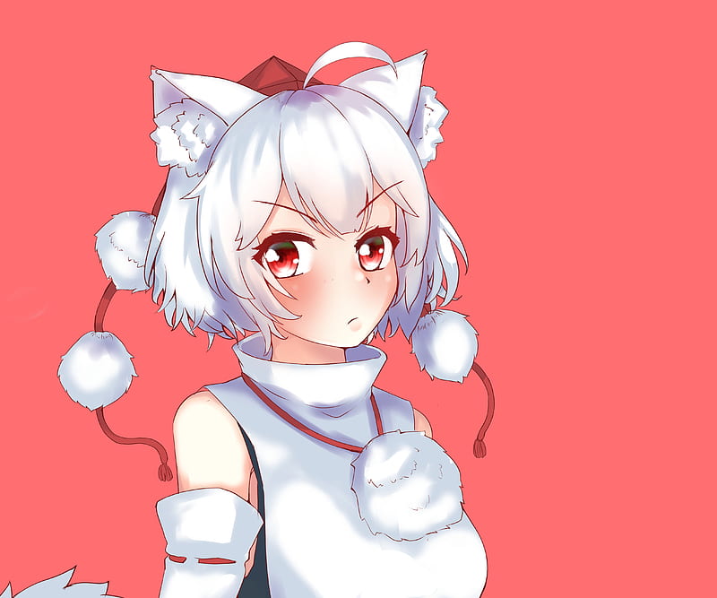 Anime, Touhou, Momiji Inubashiri , White Hair, HD wallpaper