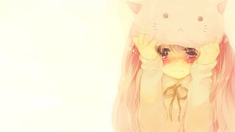 Sad Anime Girl Cartoon Face Stock Illustration 2310233801