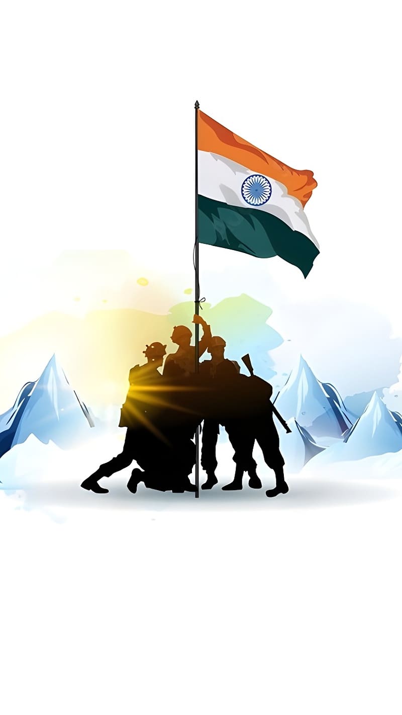 Indian Army Flag, india flag, HD phone wallpaper