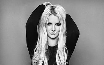 Britney Spears, american pop singer, portrait, blonde, beautiful woman, HD wallpaper
