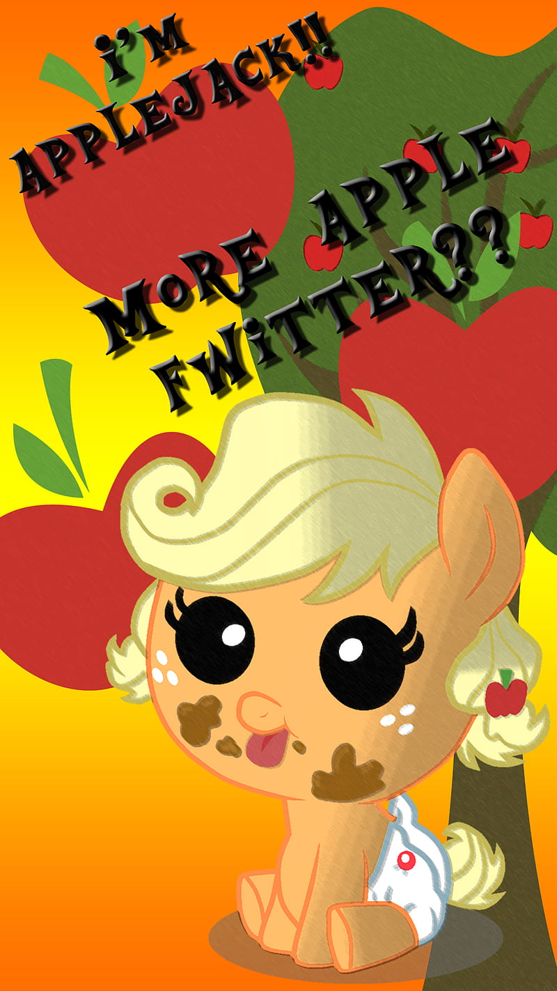 Apple Fwitter, applejack, mane 6, mlp, my little pony, twilight, HD phone wallpaper