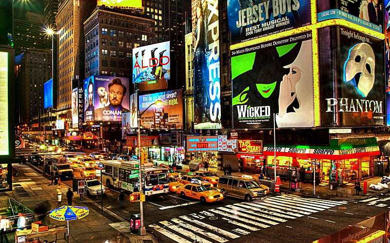 Broadway New York-Urban Landscape, HD wallpaper