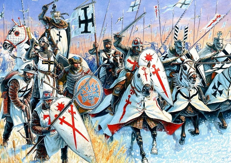 Battalion, Cavalry, Army, Crusade, HD wallpaper