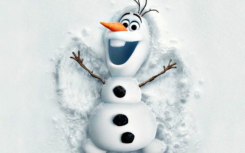 Frozen (2013), fantasy, olaf, movie, snowman, white, Frozen, winter, disney, HD wallpaper