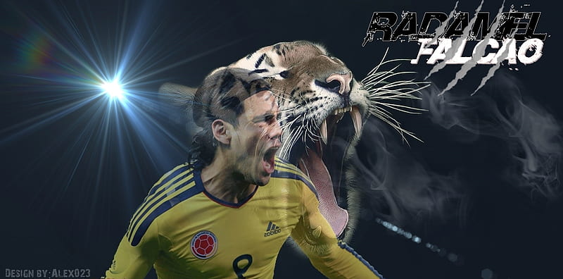 Radamel Falcao El Tigre, tiger, El, Radamel, Falcao, HD wallpaper