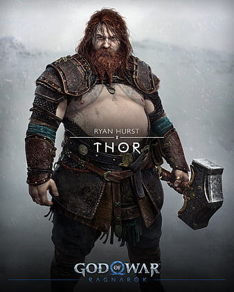 Thor in God of War Ragnarok, HD phone wallpaper