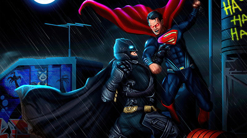 Batman Vs Superman , batman, superman, superheroes, artist, artwork, digital-art, artstation, HD wallpaper