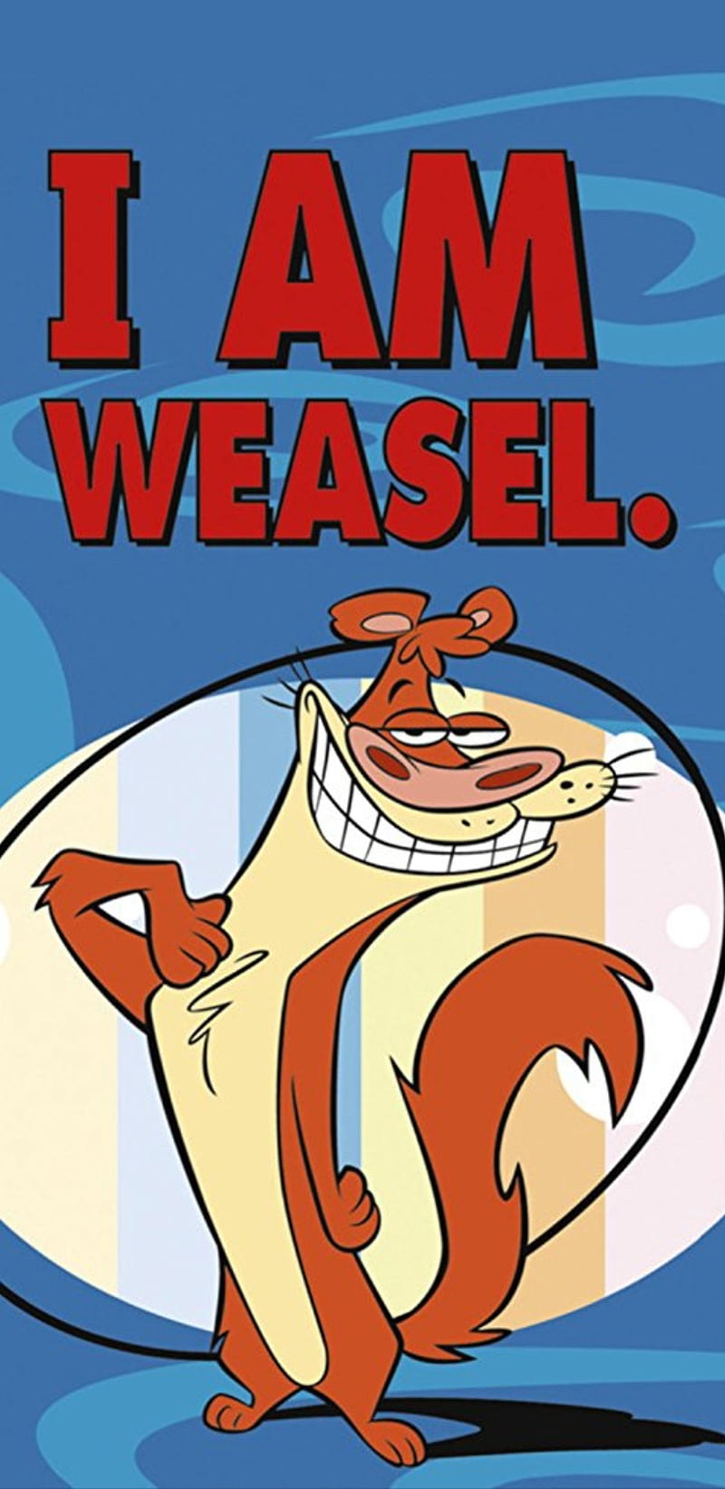 I Am Weasel, cartoon network, childhood, 90s, supreme, blue, animals,  funny, HD phone wallpaper | Peakpx