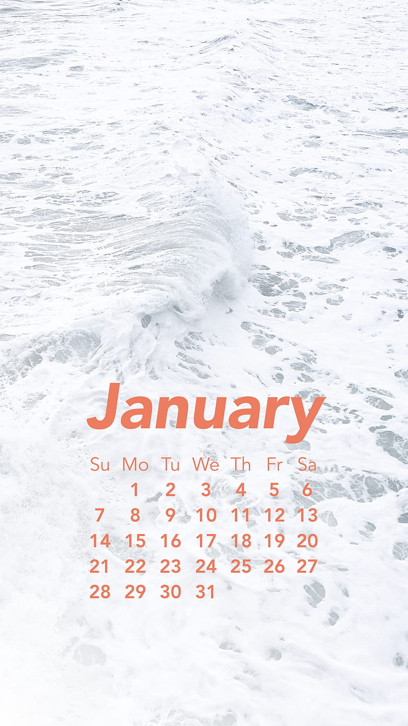 Wavy January, january, winter, calendar, HD mobile wallpaper | Peakpx