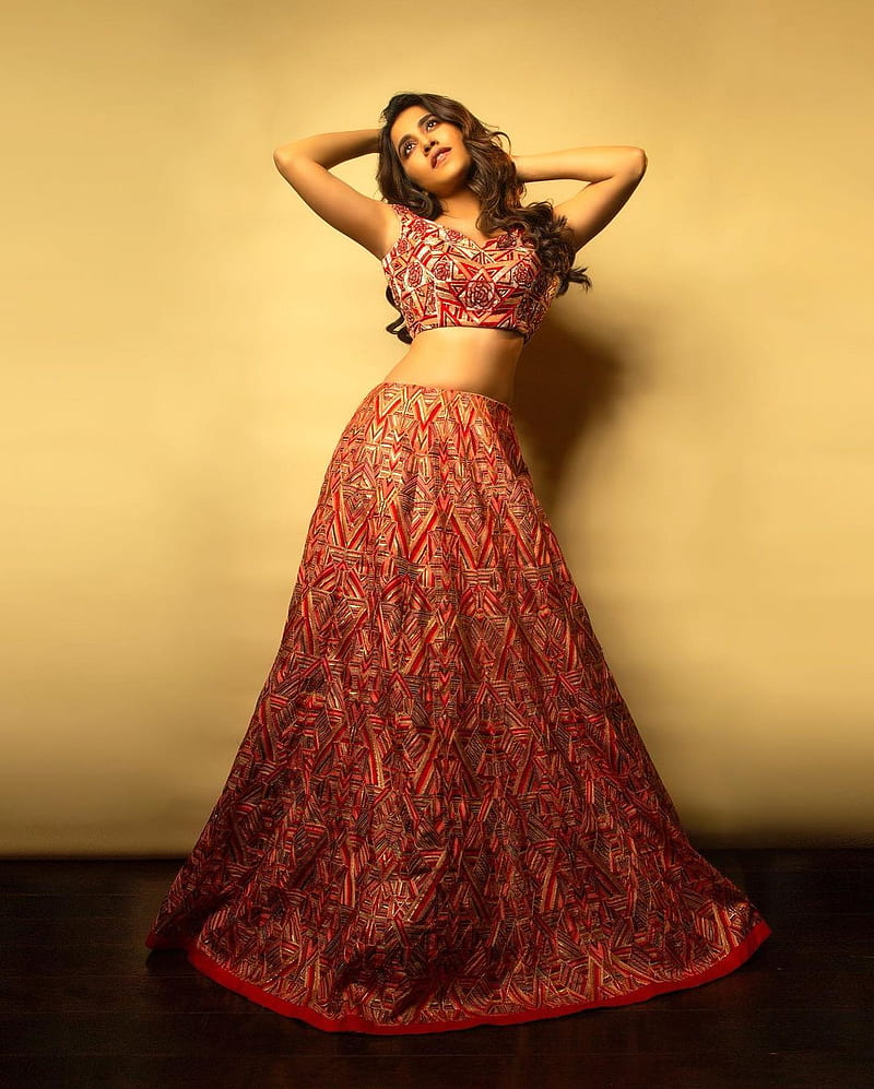 Nabha natesh, one-piece garment, flash graphy, HD phone wallpaper