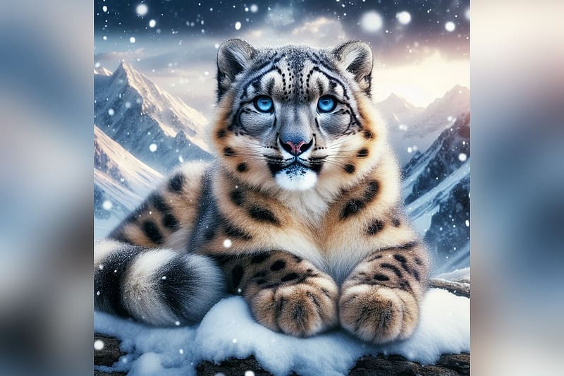 Snow leoparf, snowleopard, leopard, bigcat, Snow, HD wallpaper