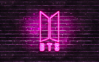 Bts Logo Purple Heart Wallpaper Download