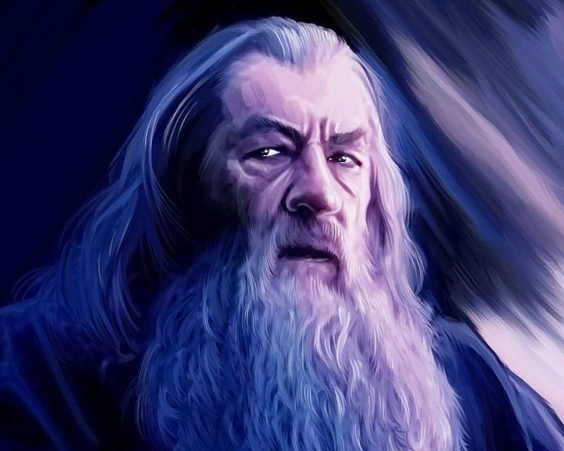 Gandalf, magical, fantasy, wizard, HD wallpaper