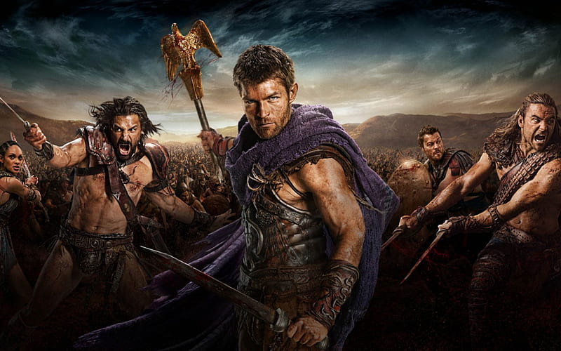 Spartacus: War of the Damned (2010–2013), spartacus, war of the damned, warrior, tv series, man, gladiator, actor, Liam McIntyre, HD wallpaper