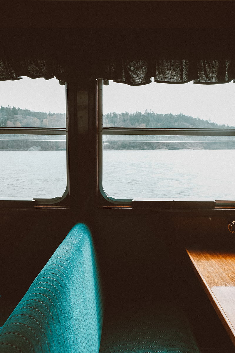 boat, interior, window, view, HD phone wallpaper