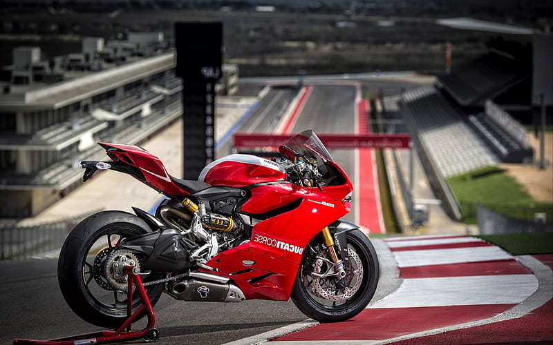 Ducati Superbike 1199, ducati, bikes, red, HD wallpaper