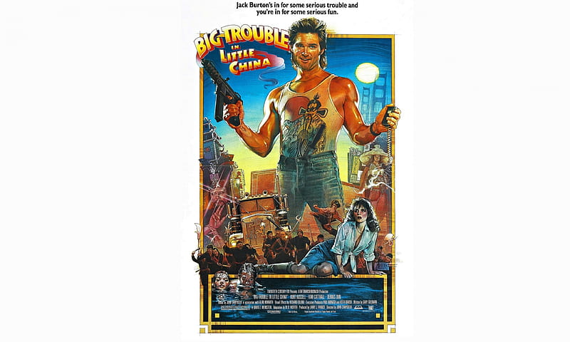 Big Trouble In Little China, Poster, Art, Movies, HD wallpaper