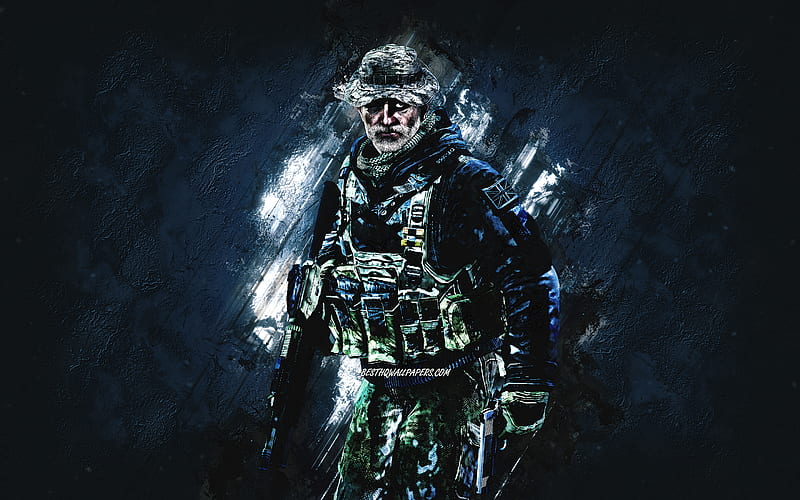 Captain Price, Call Of Duty, portrait, blue stone background, Call Of Duty  characters, HD wallpaper | Peakpx