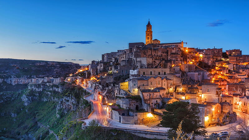 Matera Italy, cities, architecture, Matera, italy, buildings, HD wallpaper