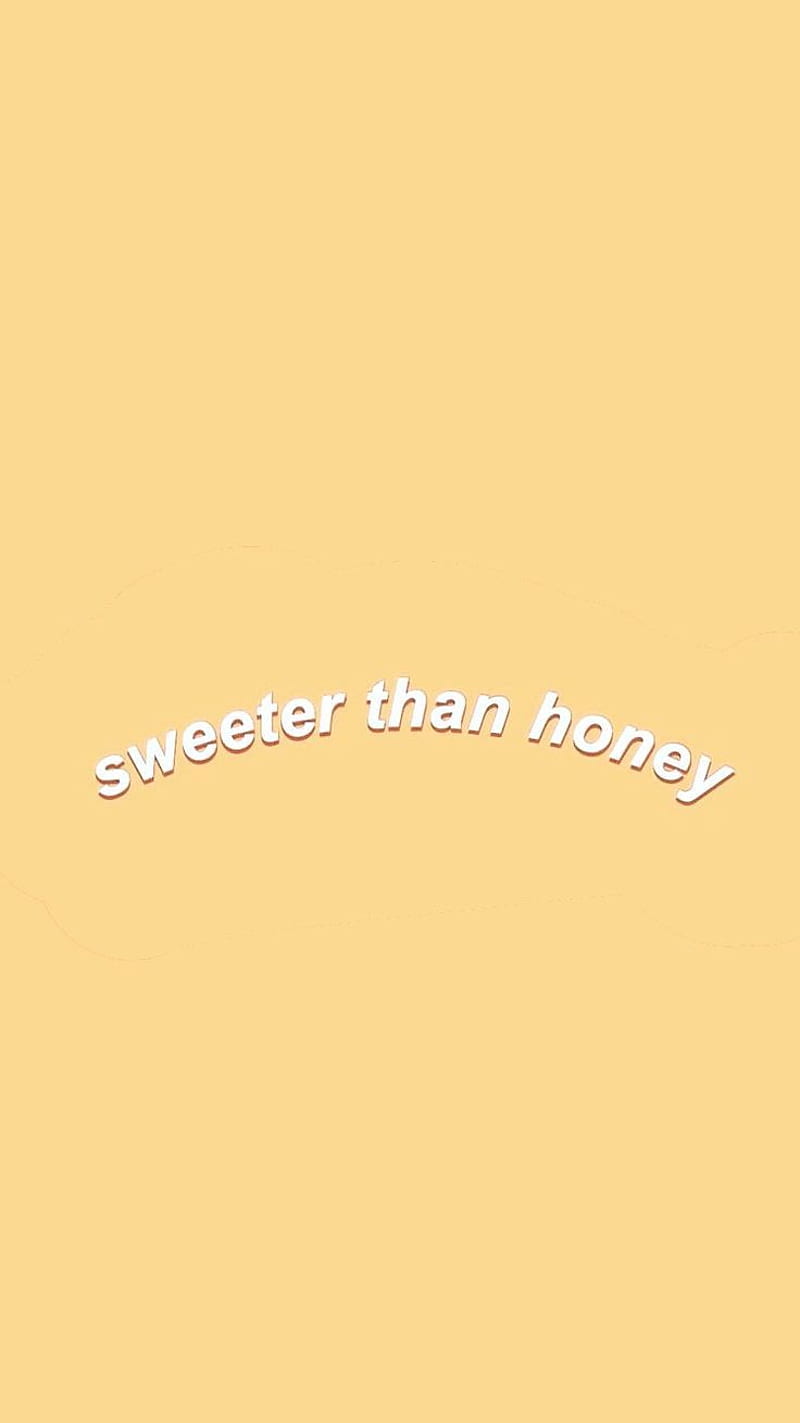 Sweet, pastel yellow, yellow, sweeter that honey, aesthetic, simple,  minimalistic, HD phone wallpaper | Peakpx