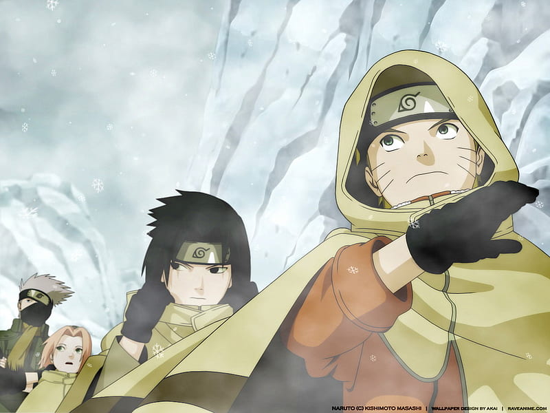 naruto movie 1, naruto, snow, anime, HD wallpaper naruto movie 1, naruto, snow, anime, HD wallpaper