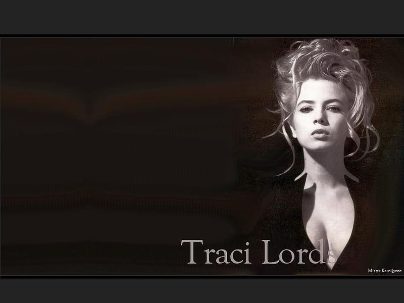 Traci Lords, black, woman, girl, star, HD wallpaper | Peakpx