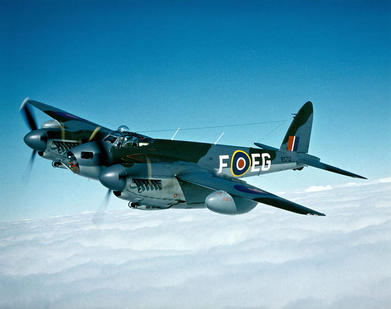 De Havilland Mosquito, world war two, de havilland, light bomber, mosquito, HD wallpaper