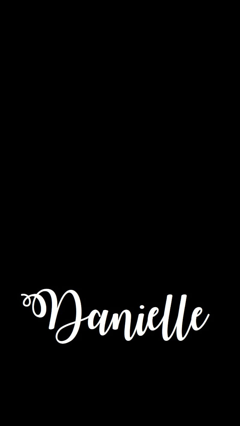 Danielle, calligraphy, name, HD phone wallpaper