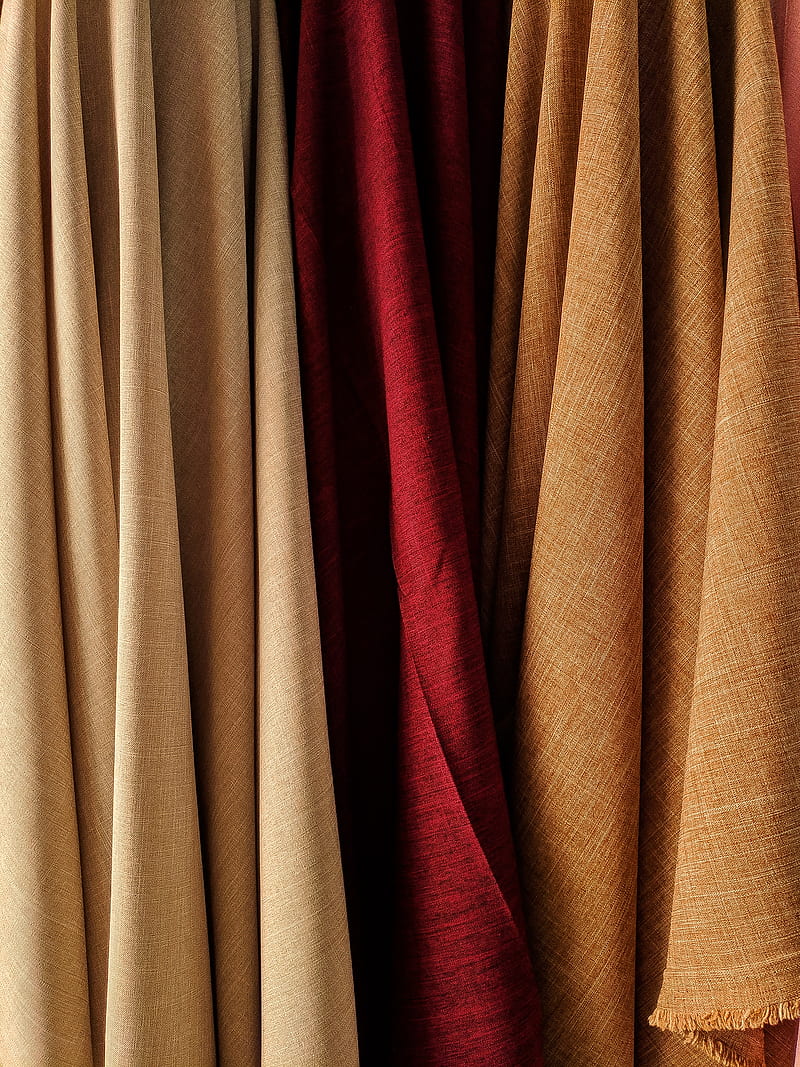 cloth, beige, red, texture, HD phone wallpaper